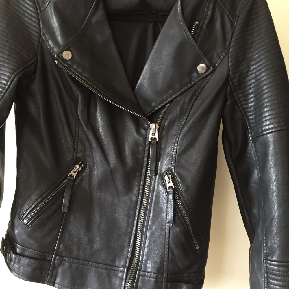 Top shop leather moto jacket